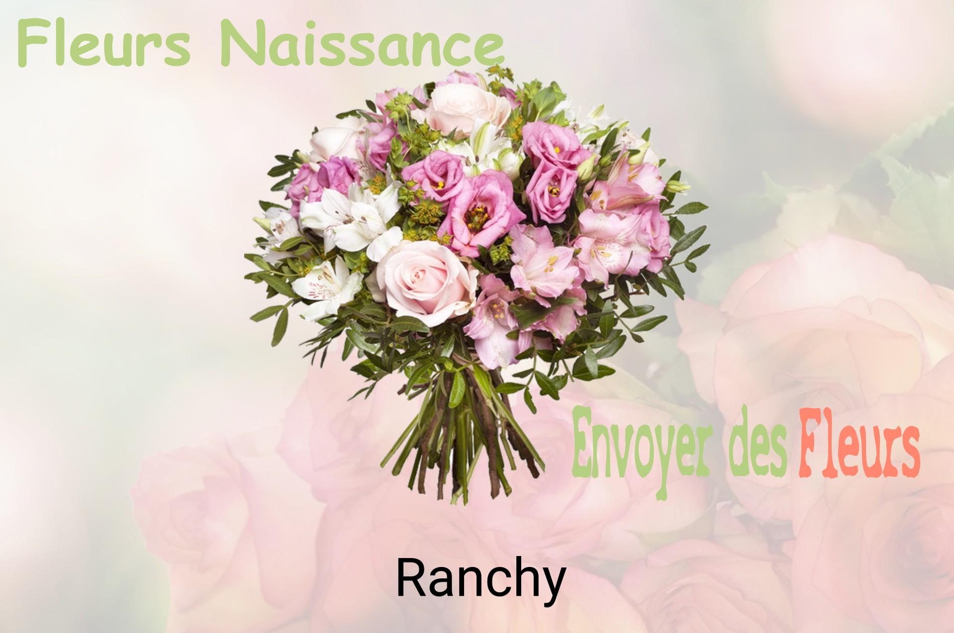 Bouquet de fleurs de naissance livré à Ranchy